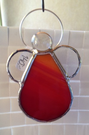 Liten glas ängel 140kr